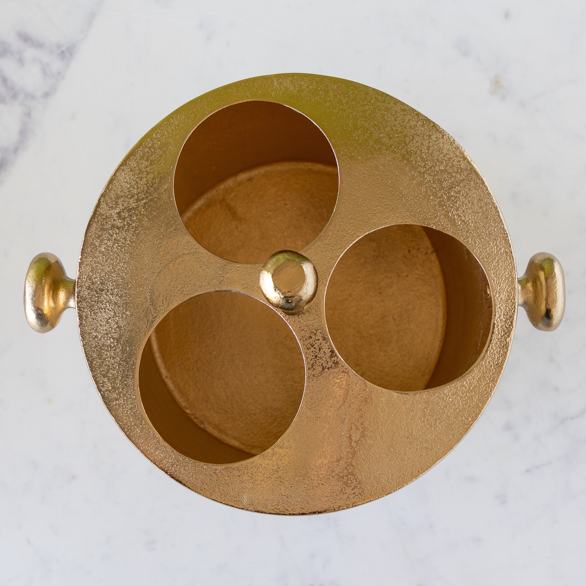 Aluminum Bottle Holder with Gold Finish
