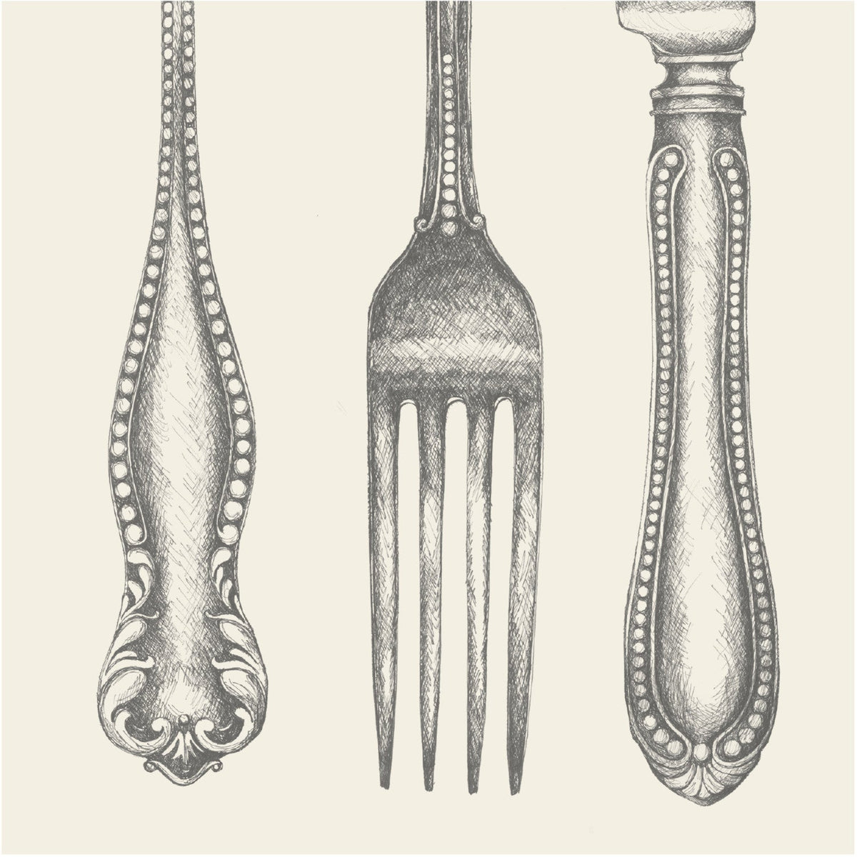 Classic Cutlery Cocktail Napkins