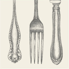 Classic Cutlery Cocktail Napkins