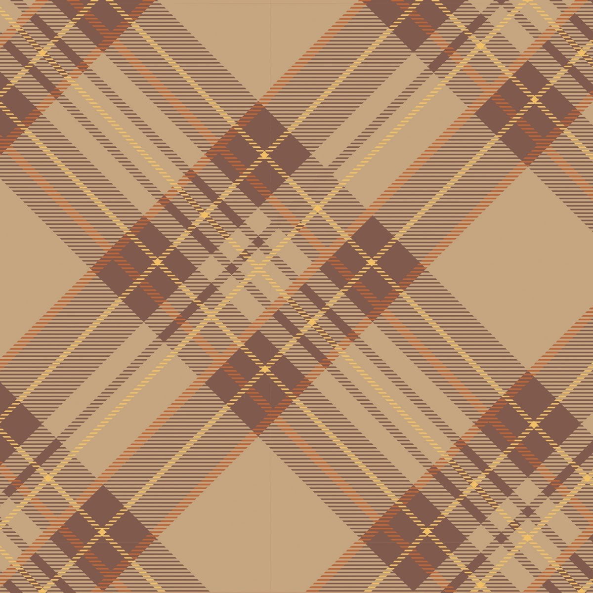 Autumn Plaid Cocktail Napkins