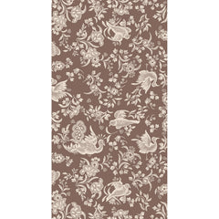 Brown Regal Peacock Guest Napkins