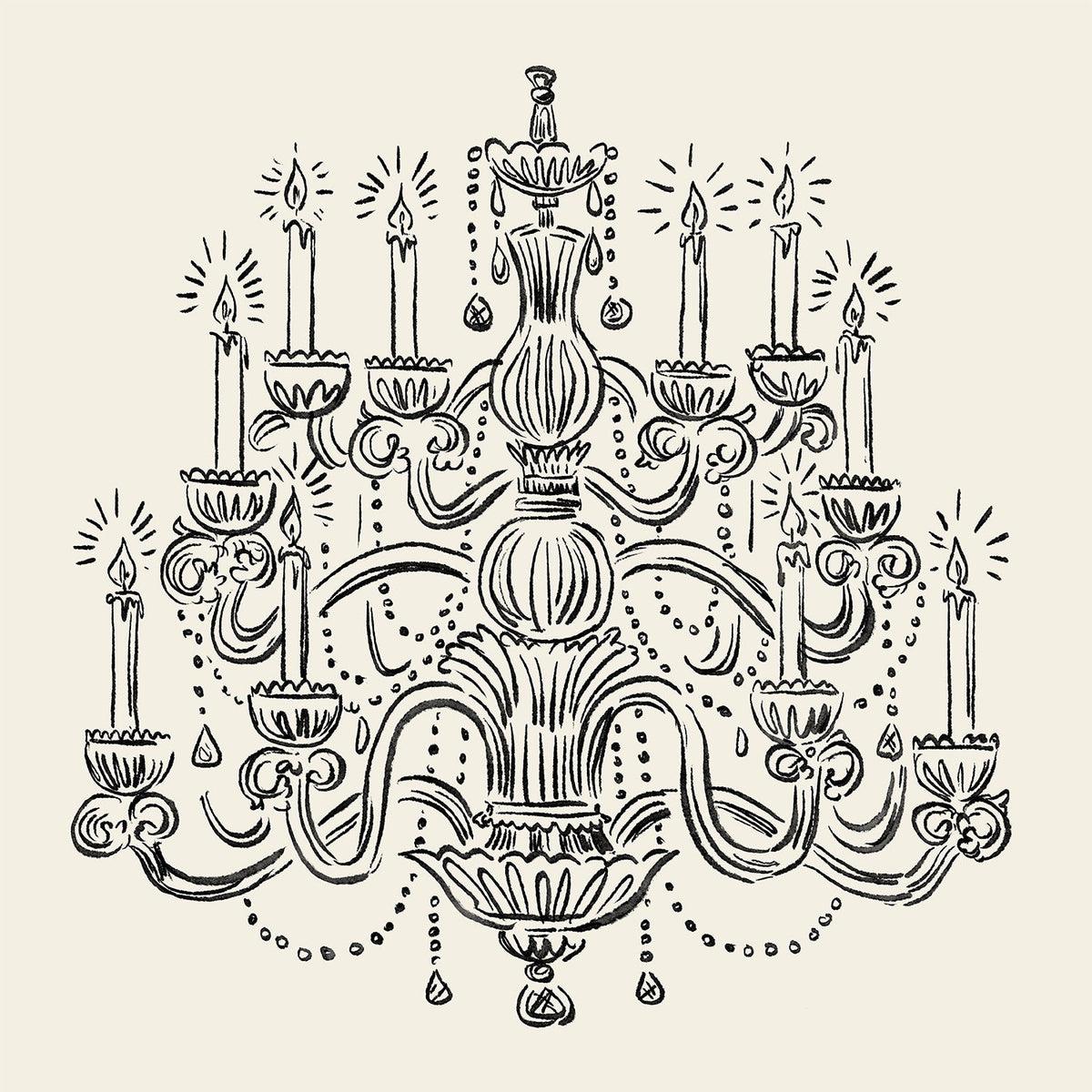 Chandelier Cocktail Napkins
