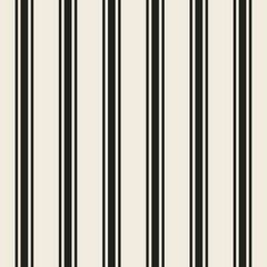 Black Linen Stripe Cocktail Napkins