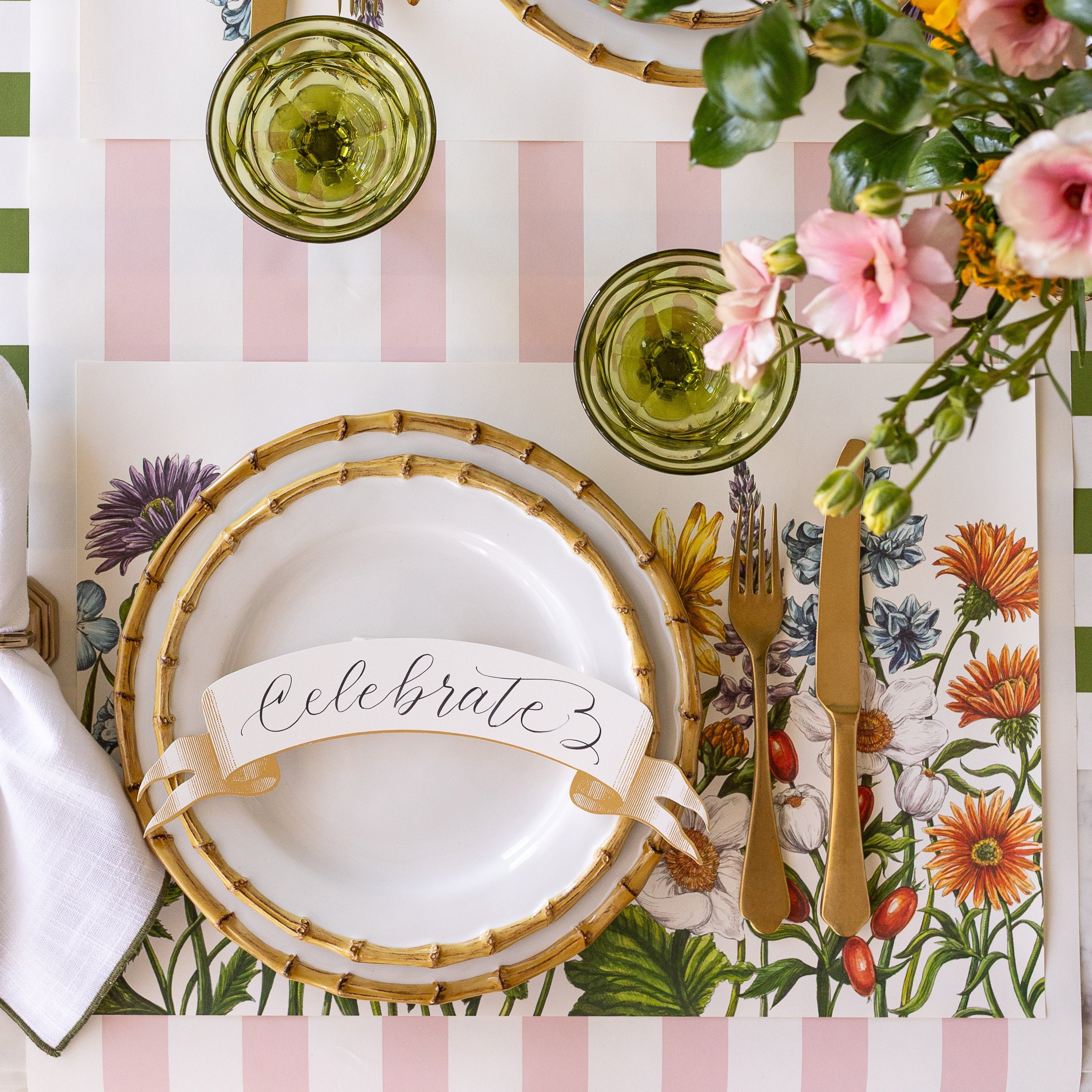 Classic Gold Banner Table Accent