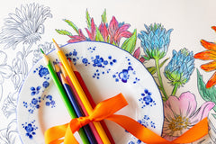 Coloring Wildflower Meadow Placemat