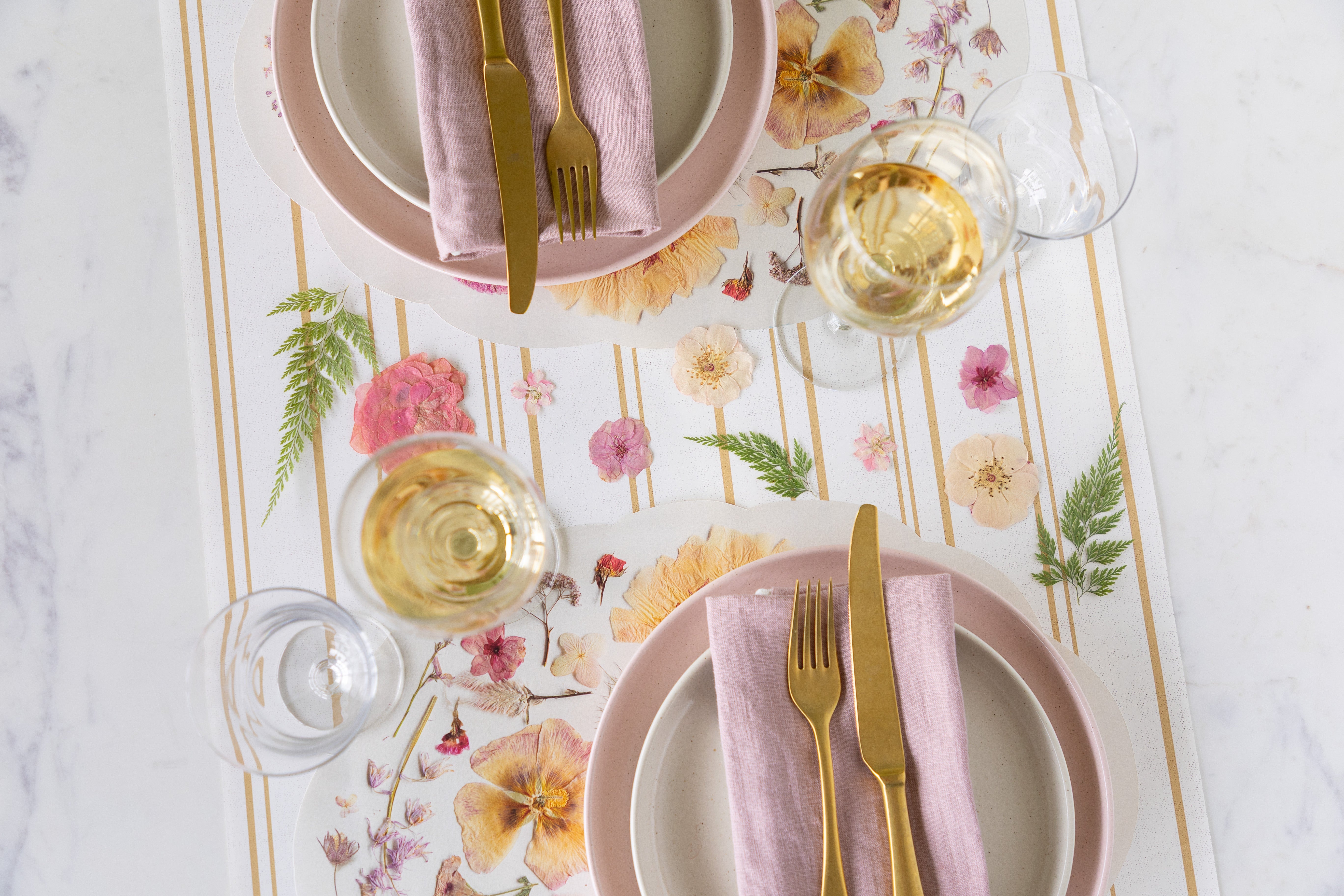 Antique Gold Stripe Runner