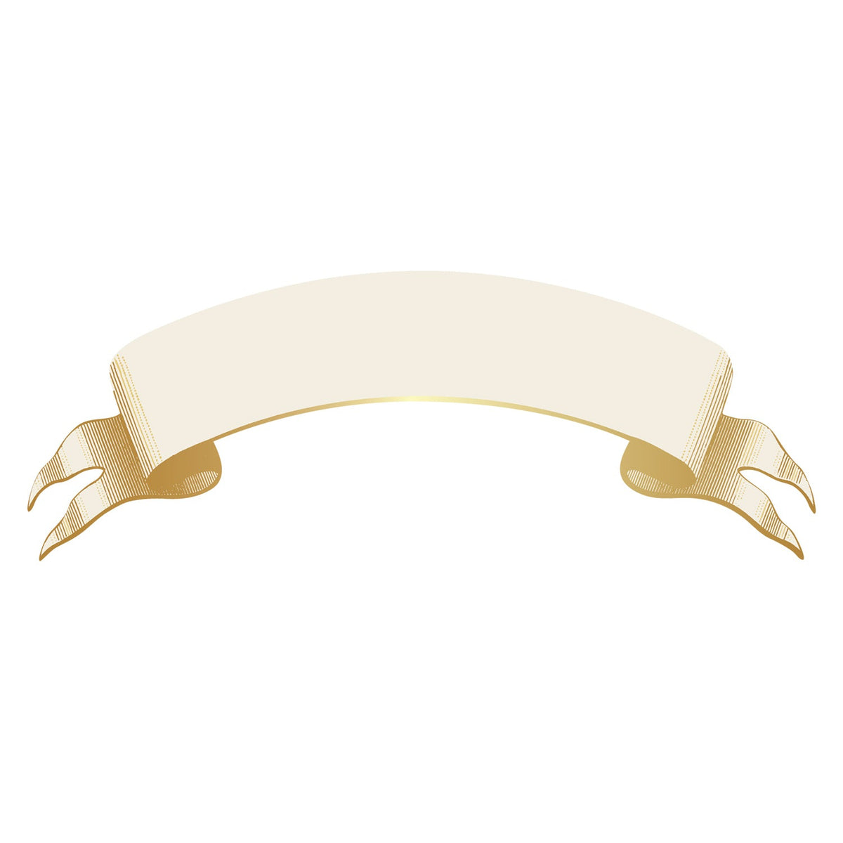 Classic Gold Banner Table Accent
