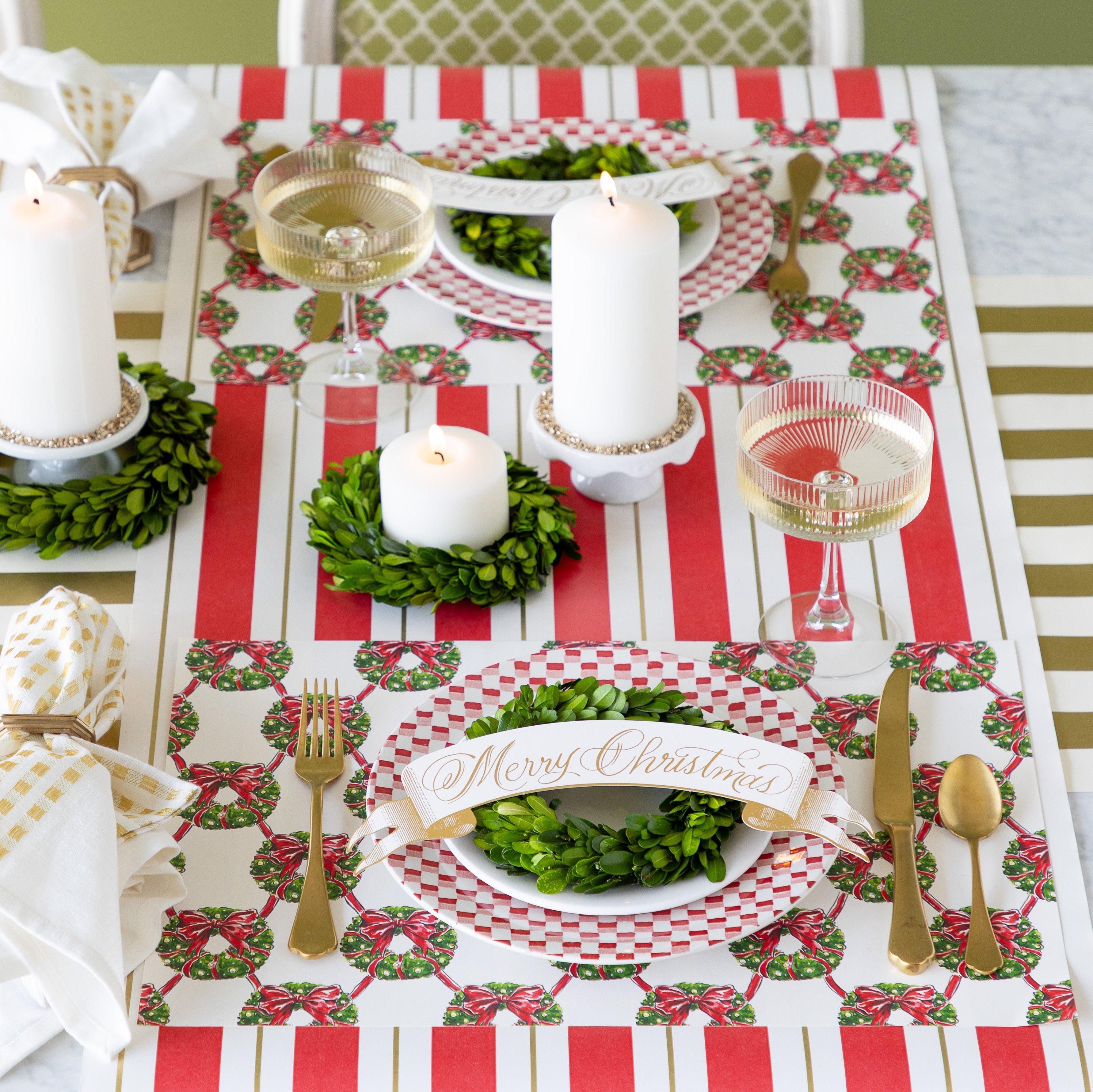 Antique Red Stripe Runner