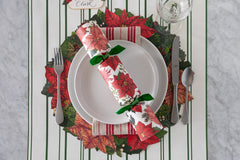 Antique Green Stripe Runner
