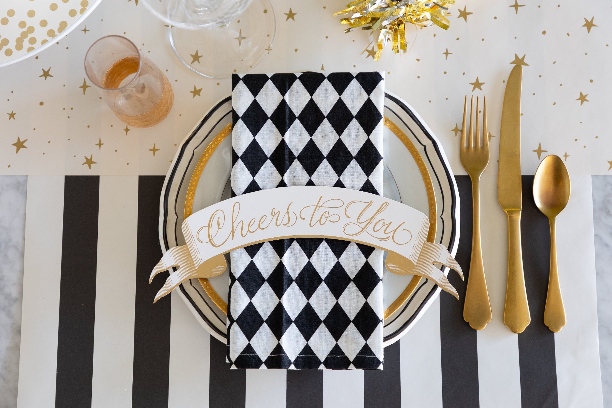 Black Classic Stripe Runner