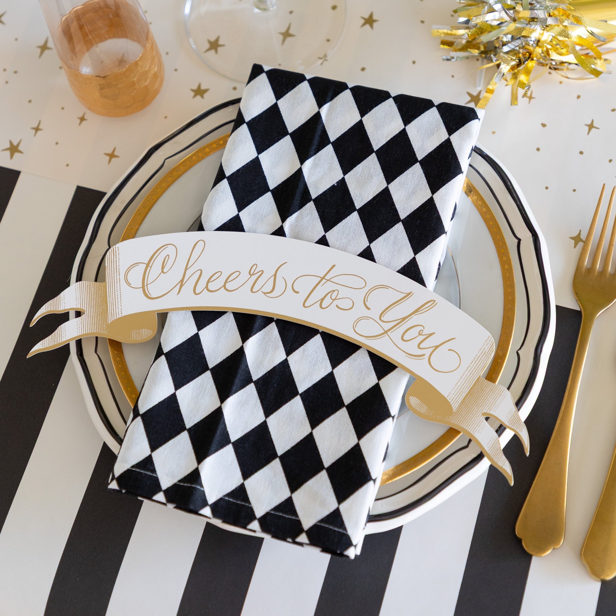 Cheers to You Banner Table Accent