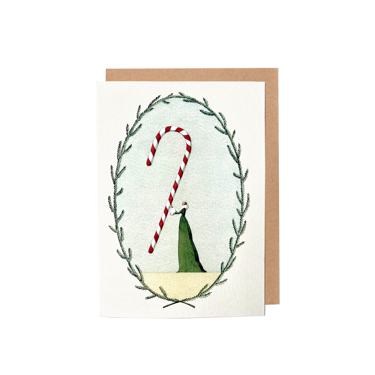 Candy Cane Greeting Card