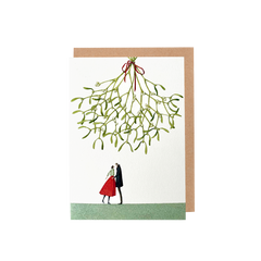 Christmas Kiss Greeting Card