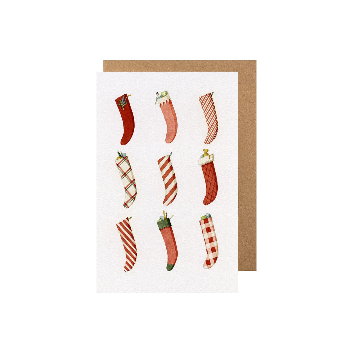 Christmas Stockings Greeting Card