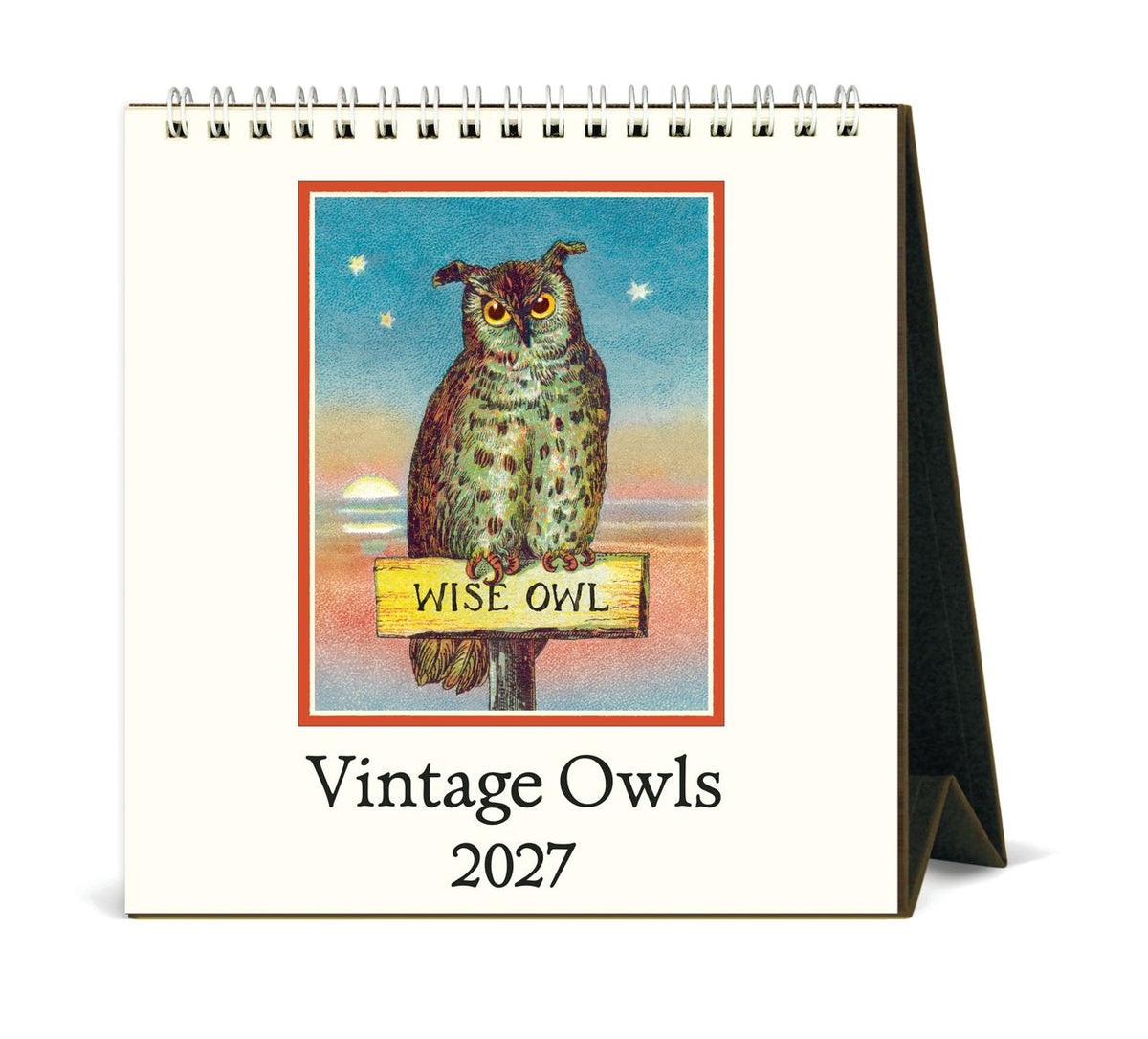 2027 Owls Desk Calendar