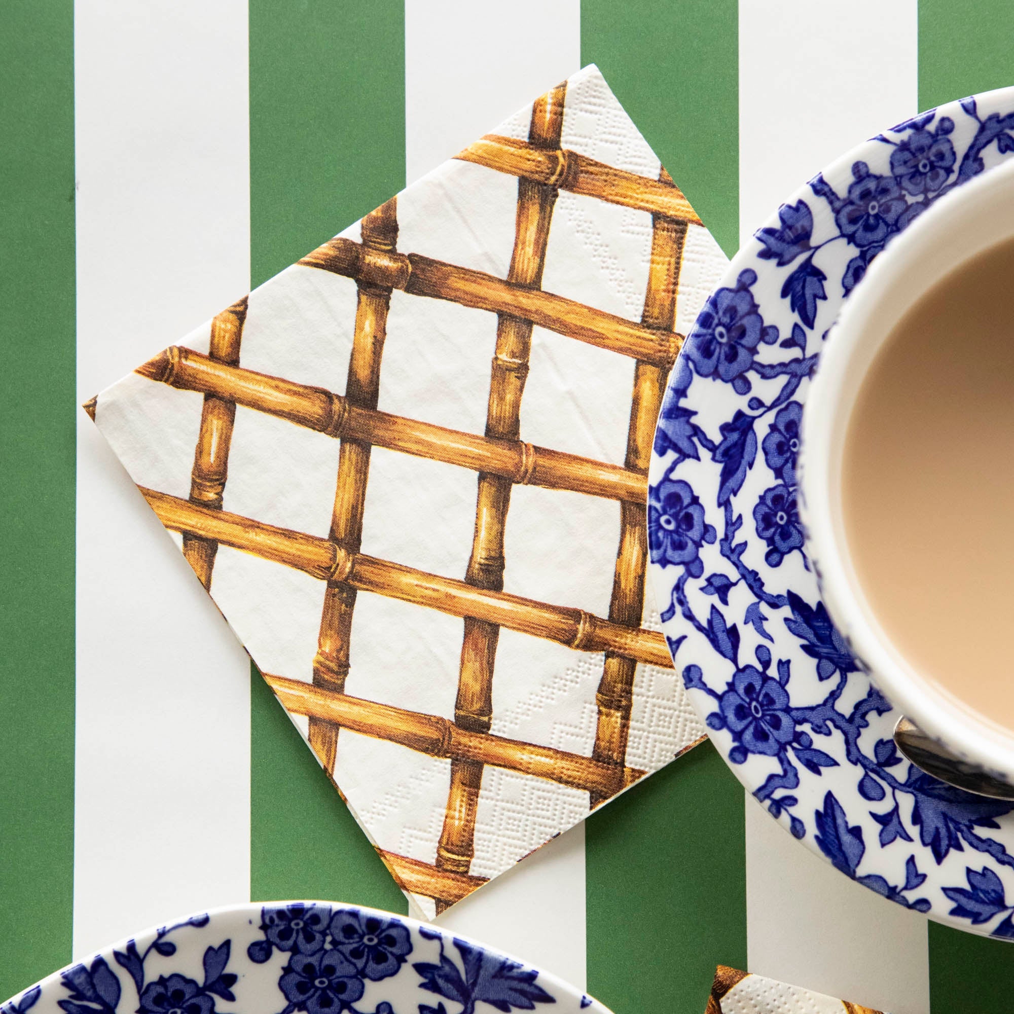 Bamboo Lattice Cocktail Napkins