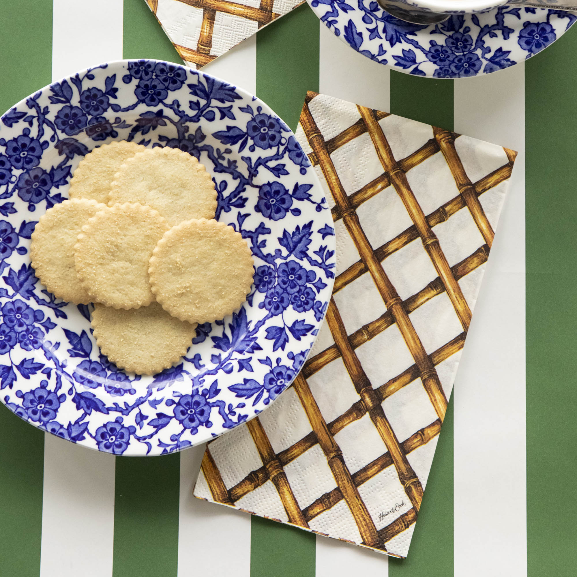 Bamboo Lattice Cocktail Napkins