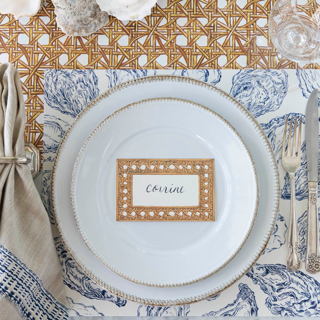 Blue Oyster Reef Placemat