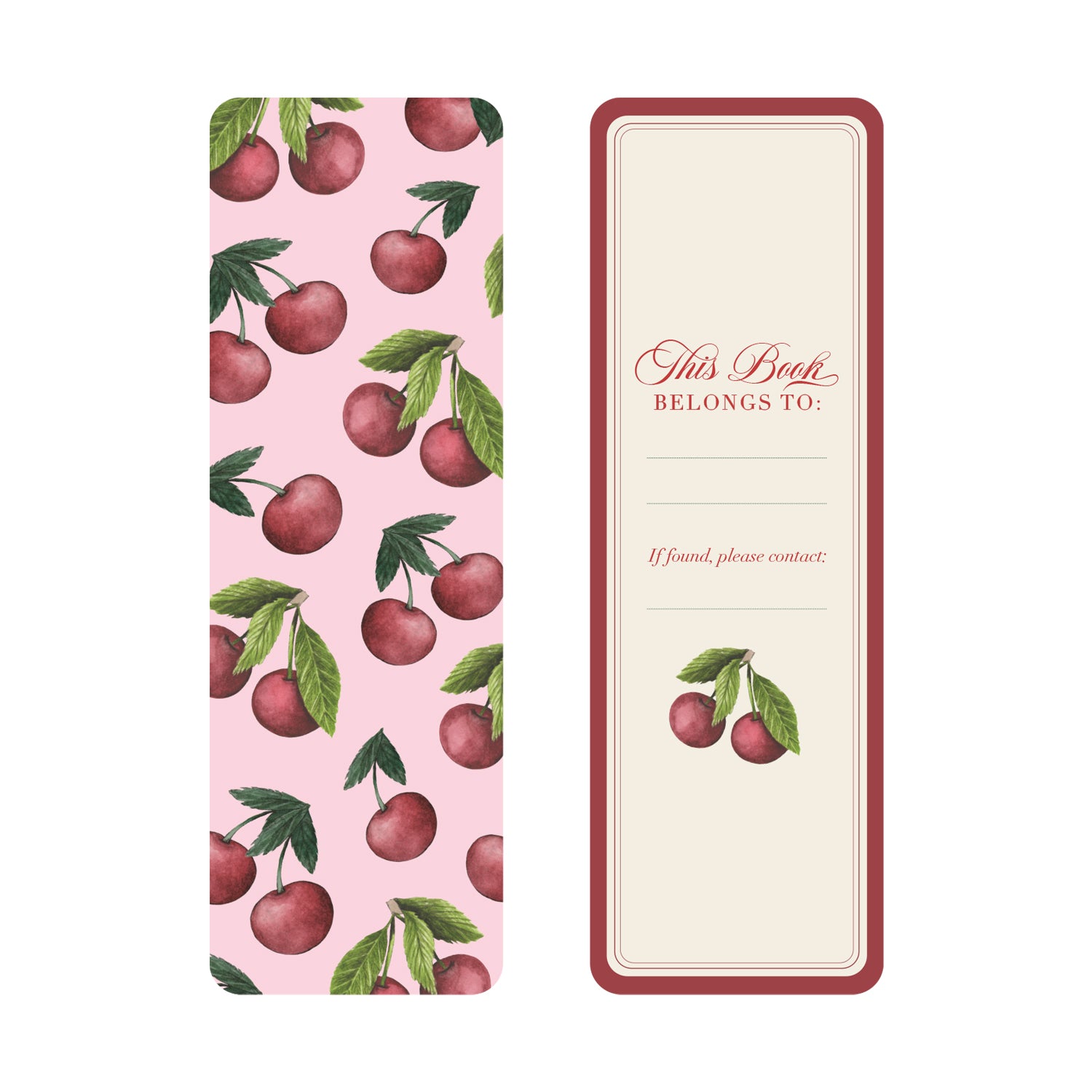 Berries & Cherries Bookmarks Set of 3