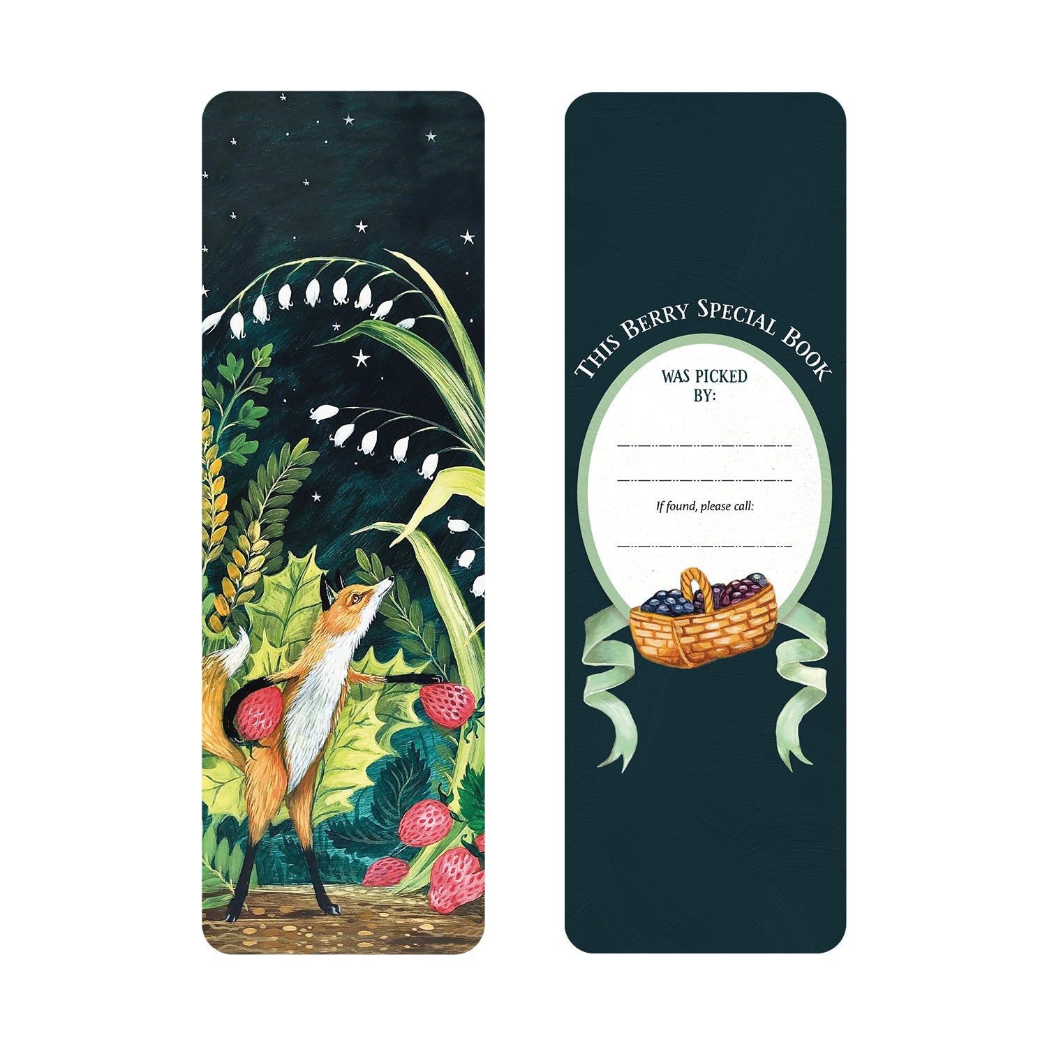 Berry Tales Bookmarks Set of 3