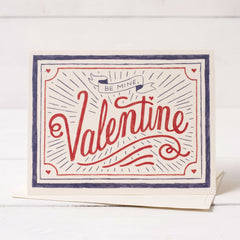 Be Mine, Valentine Card