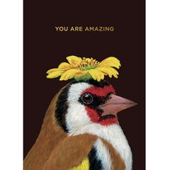 Amazing Goldfinch Card
