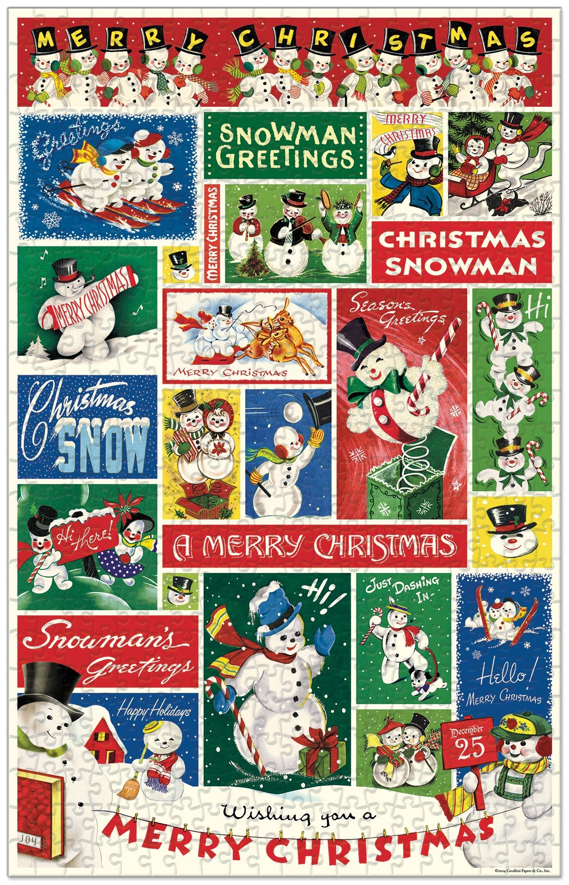 Christmas Snowman 500 Piece Puzzle