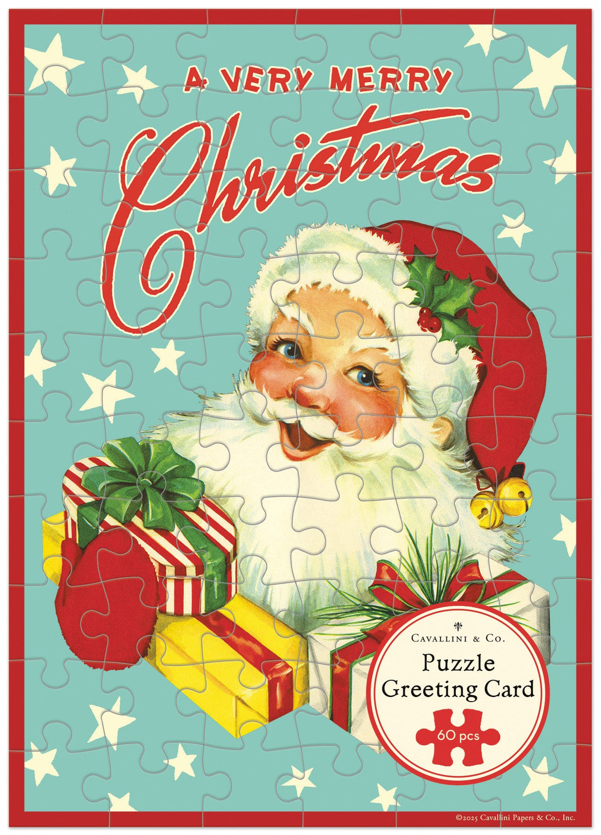 Christmas Santa Puzzle Greeting Card