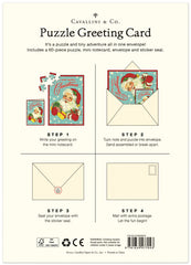 Christmas Santa Puzzle Greeting Card