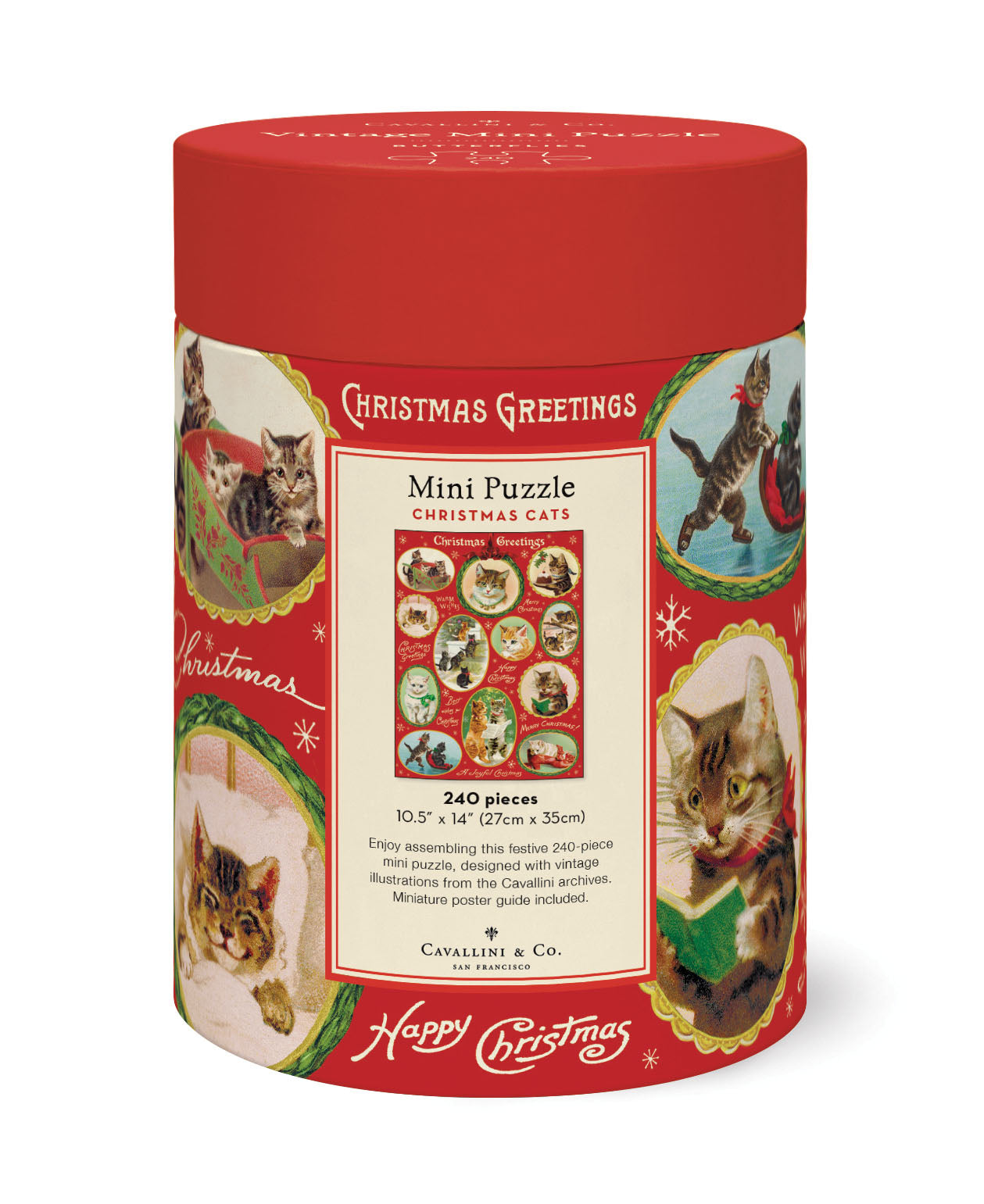 Christmas Cats Mini 240 Piece Puzzle