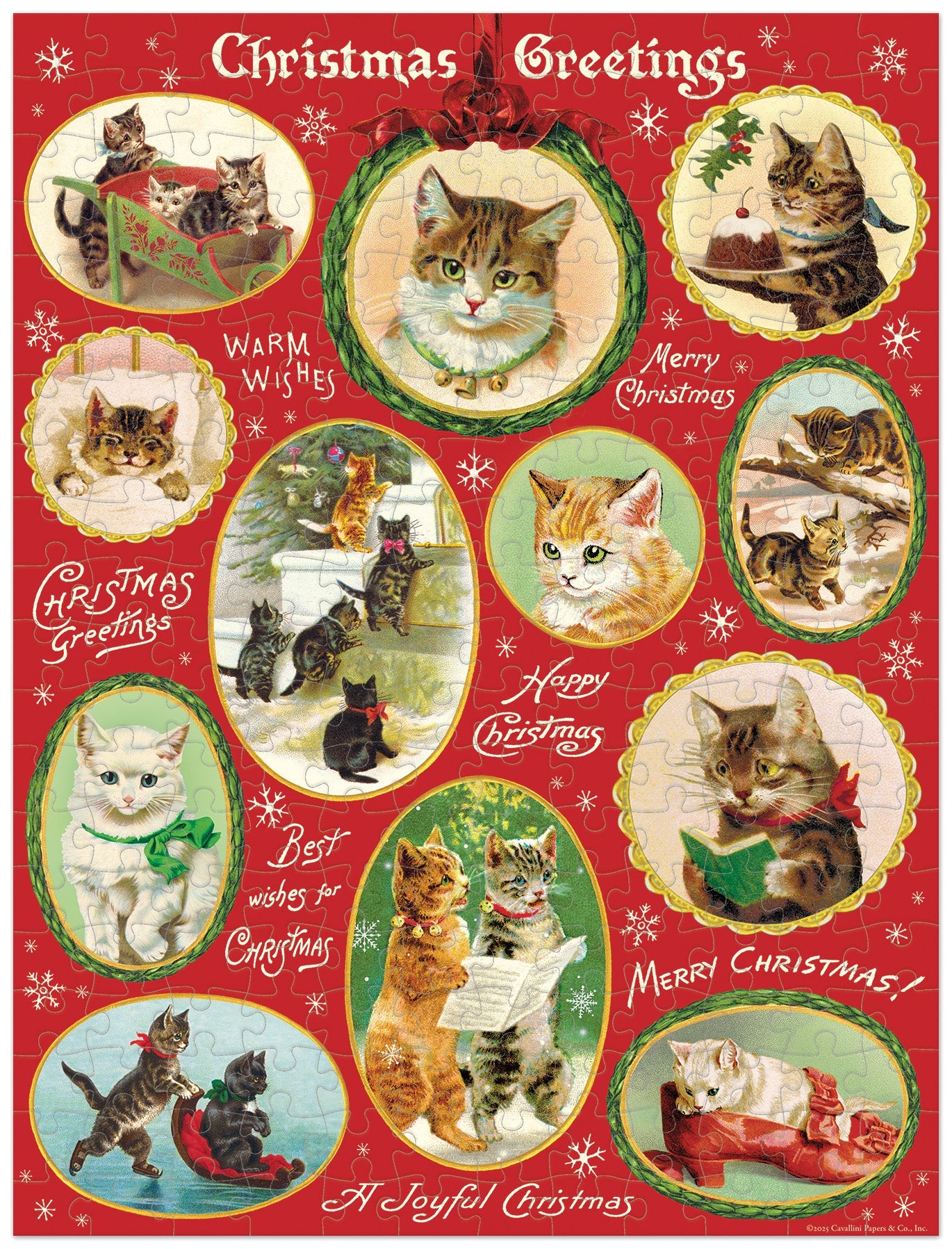 Christmas Cats Mini 240 Piece Puzzle