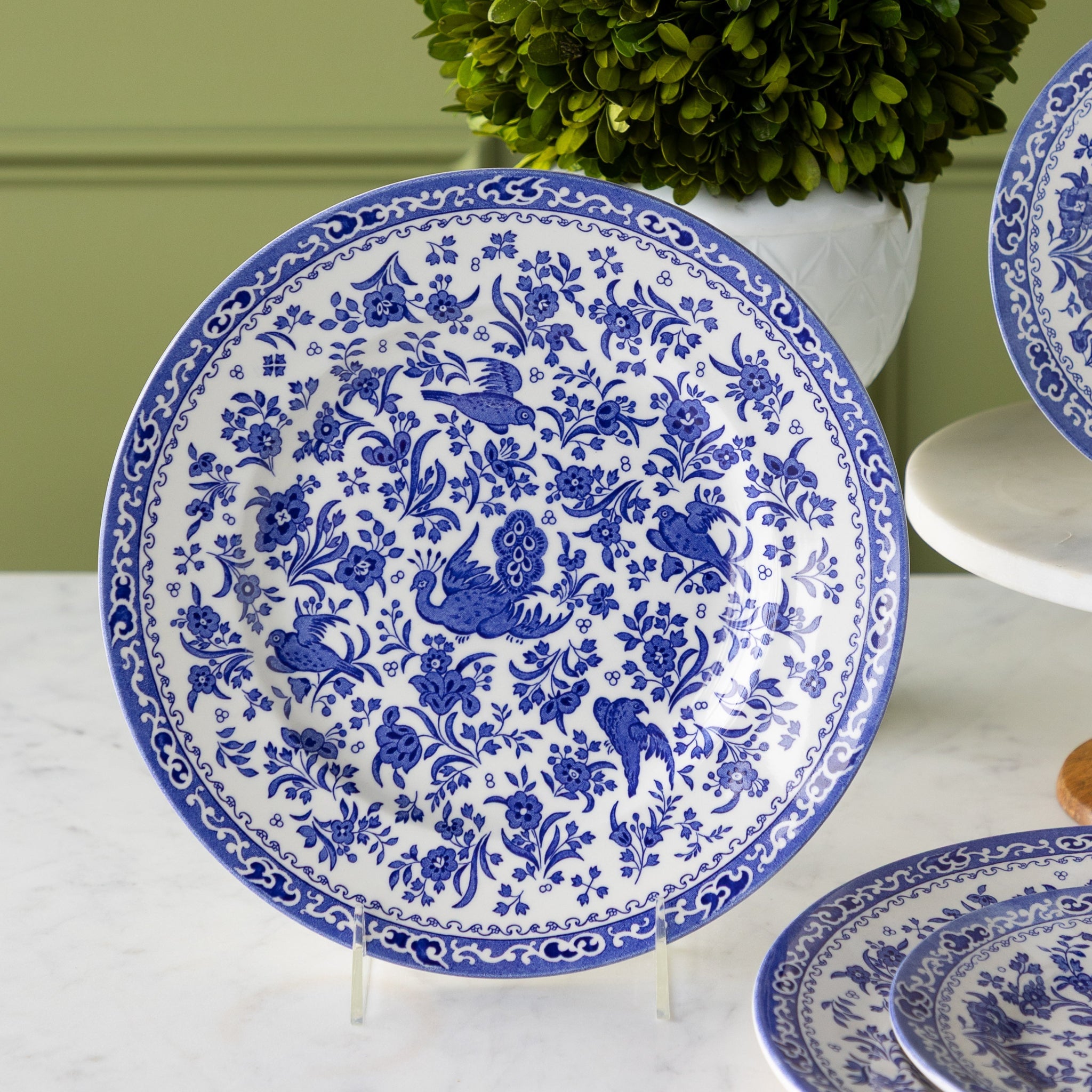 Burleigh Blue Regal Peacock Dinnerware