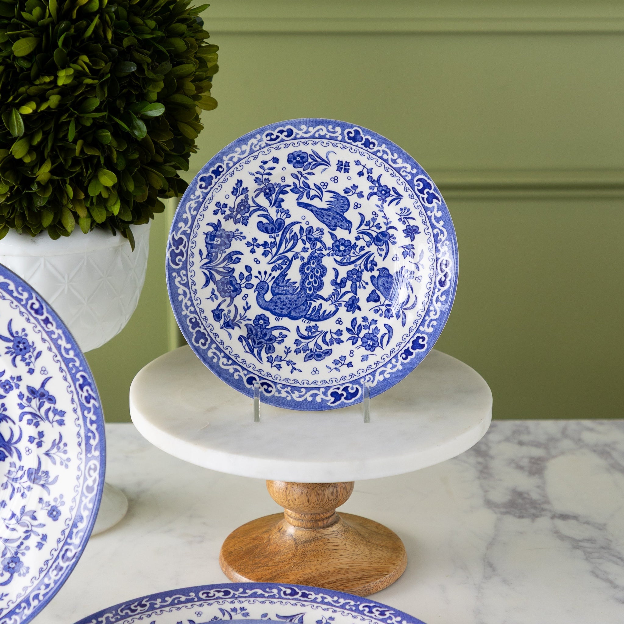 Burleigh Blue Regal Peacock Dinnerware