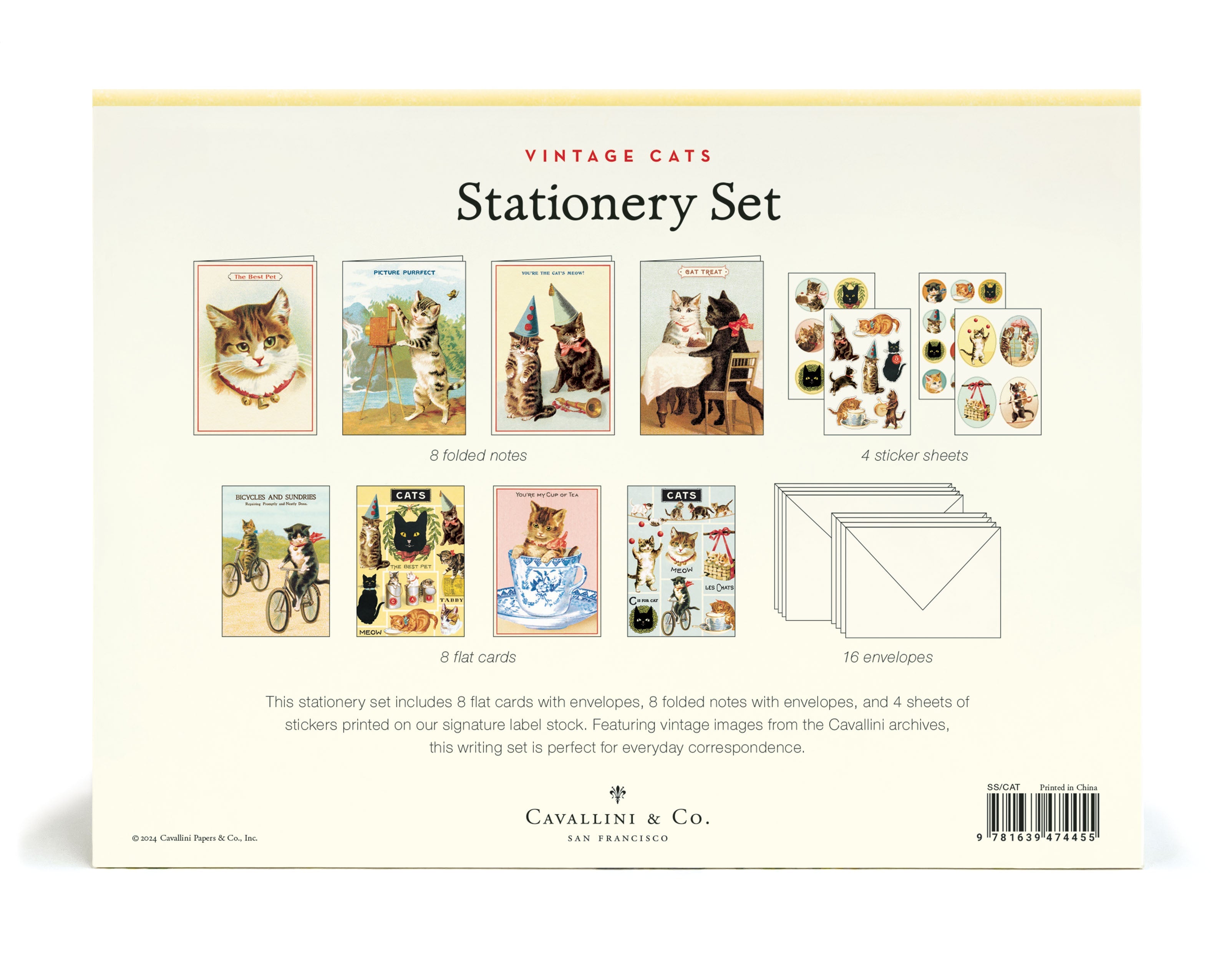 Cats Stationery Set