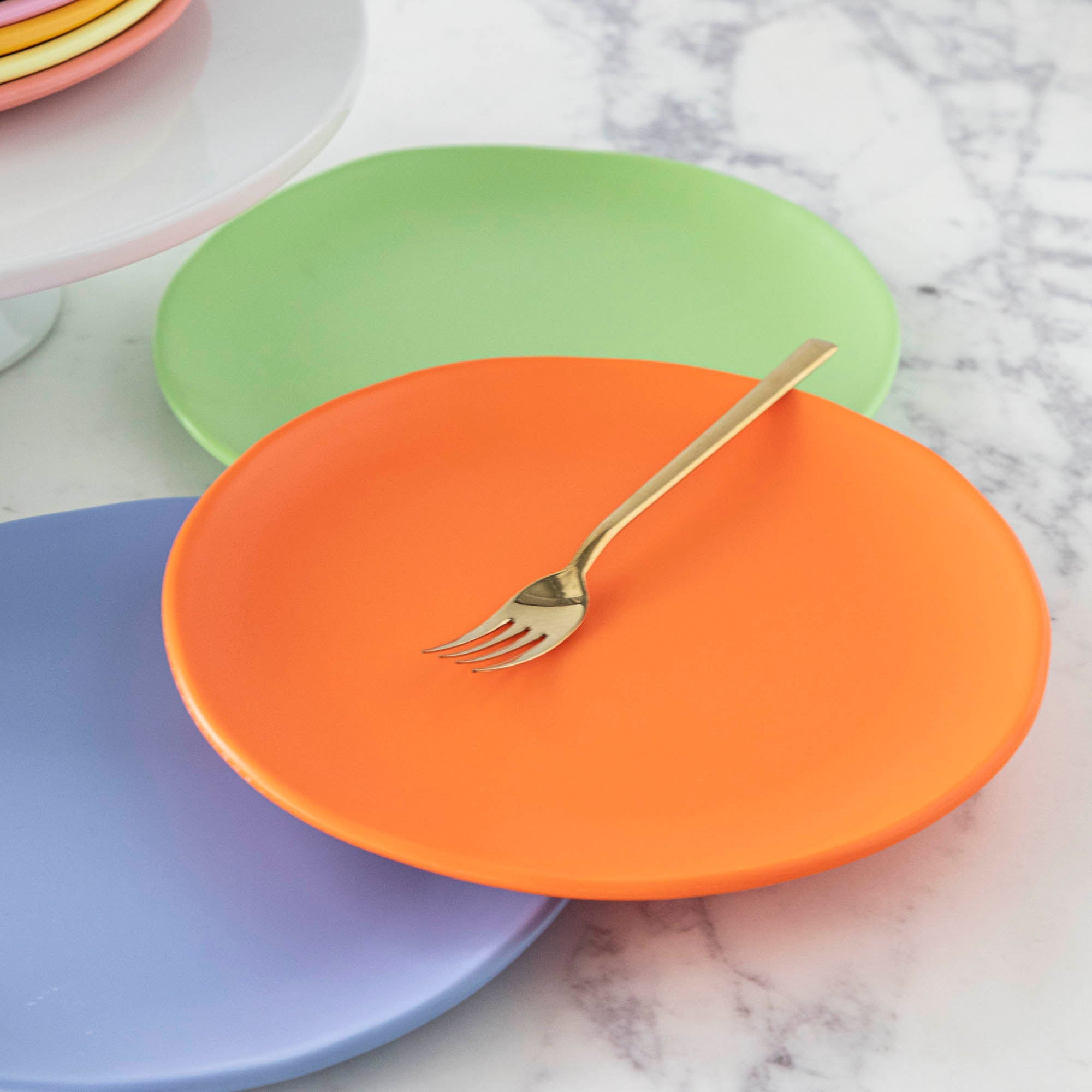 9" Rainbow Melamine Plate