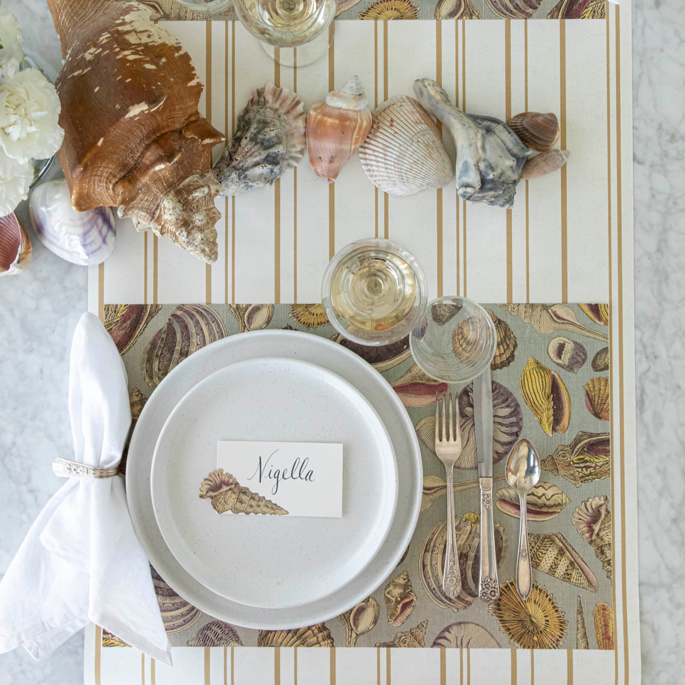 Antique Gold Stripe Runner