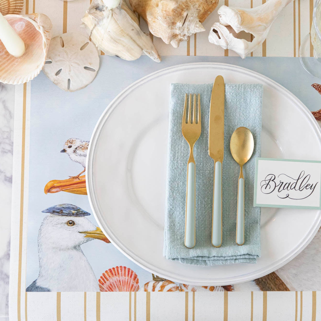 Antique Gold Stripe Runner