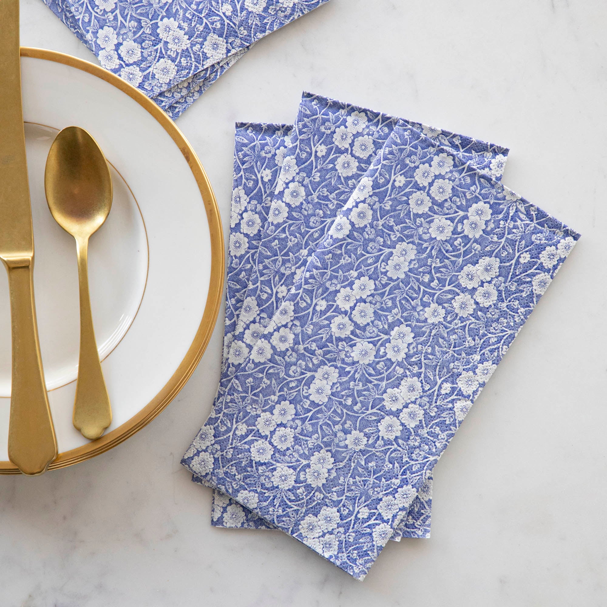 Blue Calico Guest Napkins