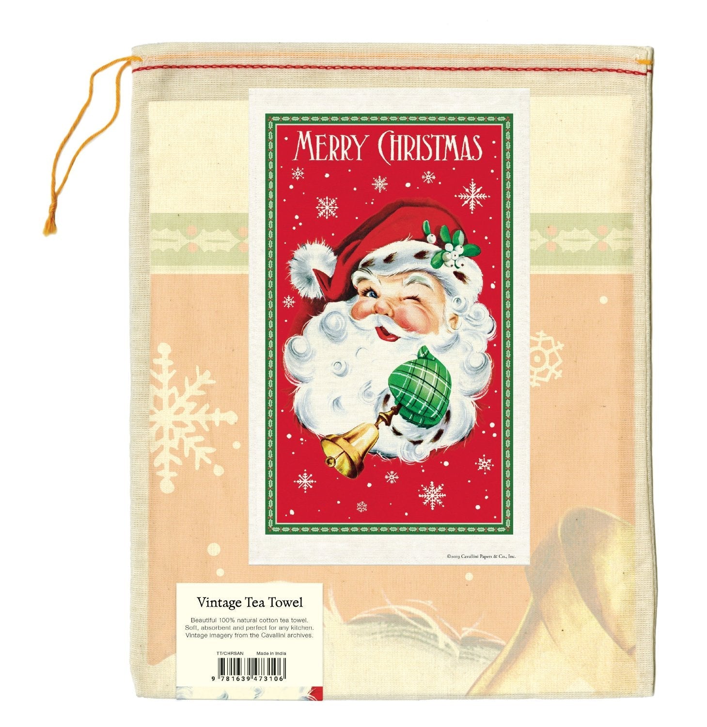 Christmas Santa Tea Towel