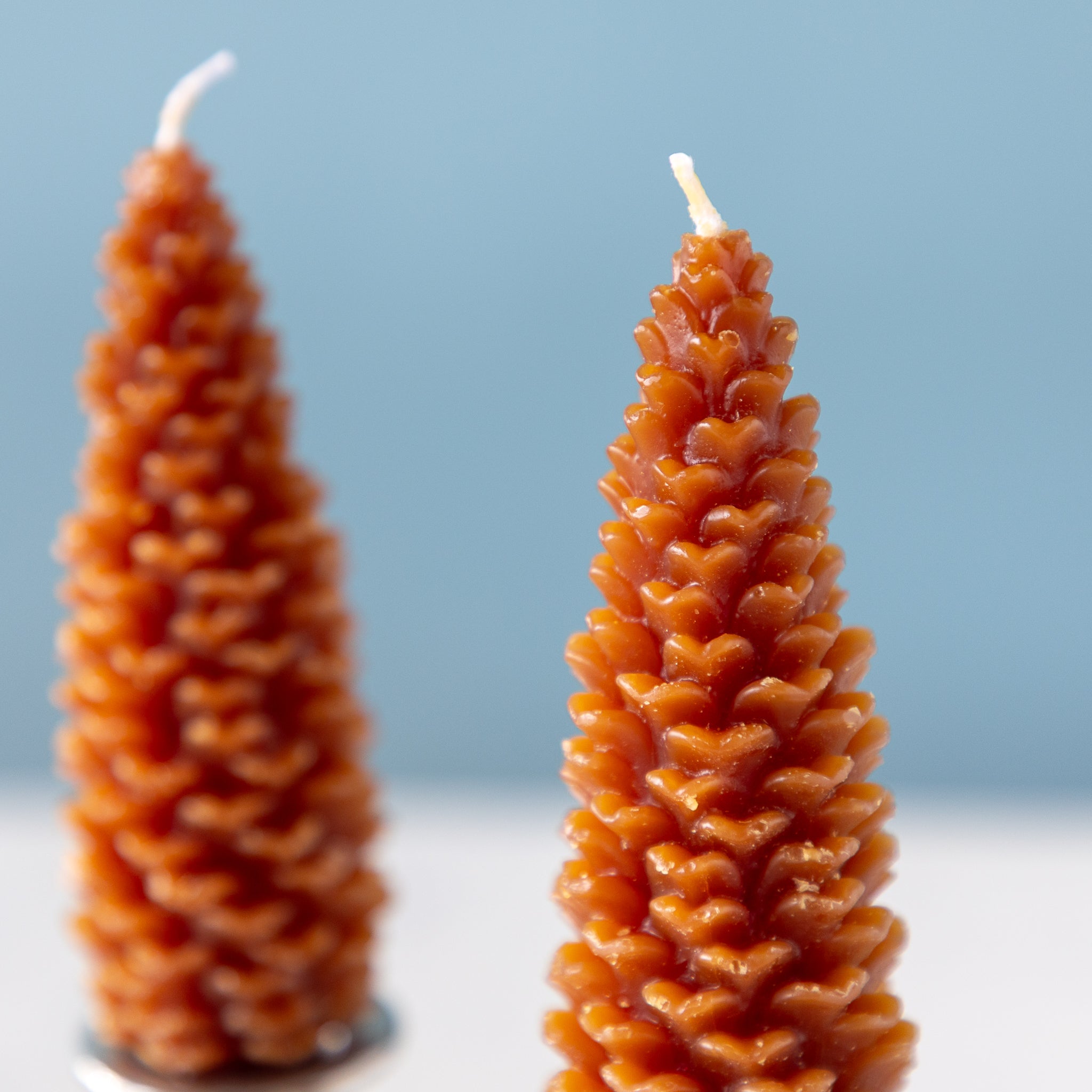 Brown Pinecone Taper Candles