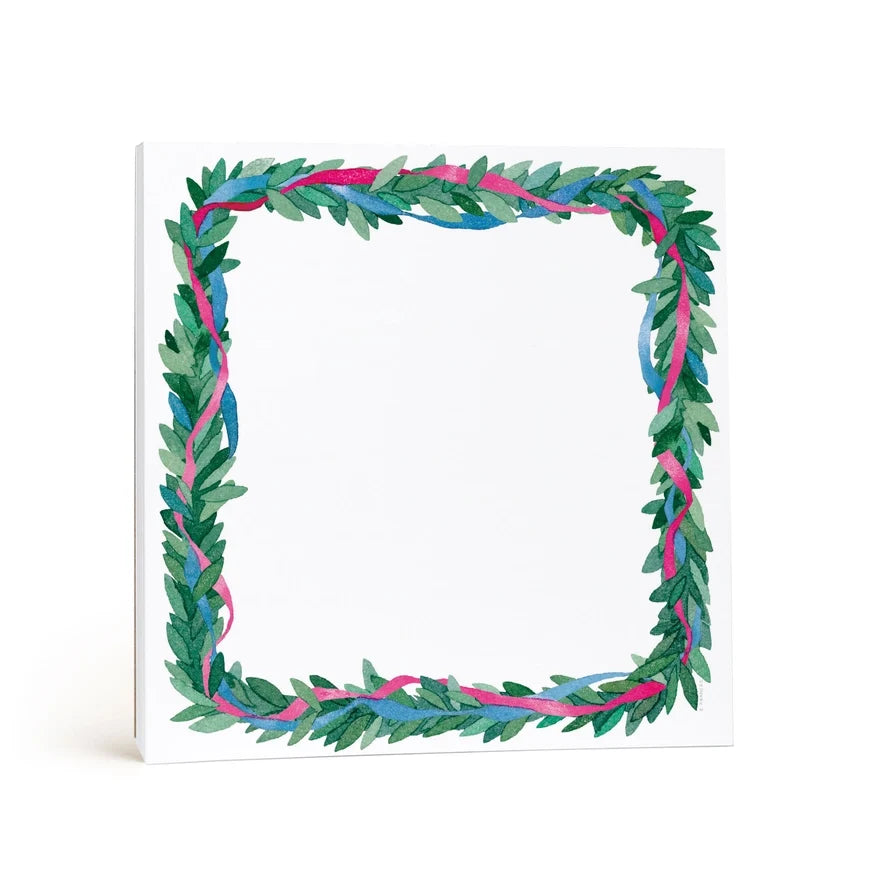 Colorful Wreath Chunky Square Notepad