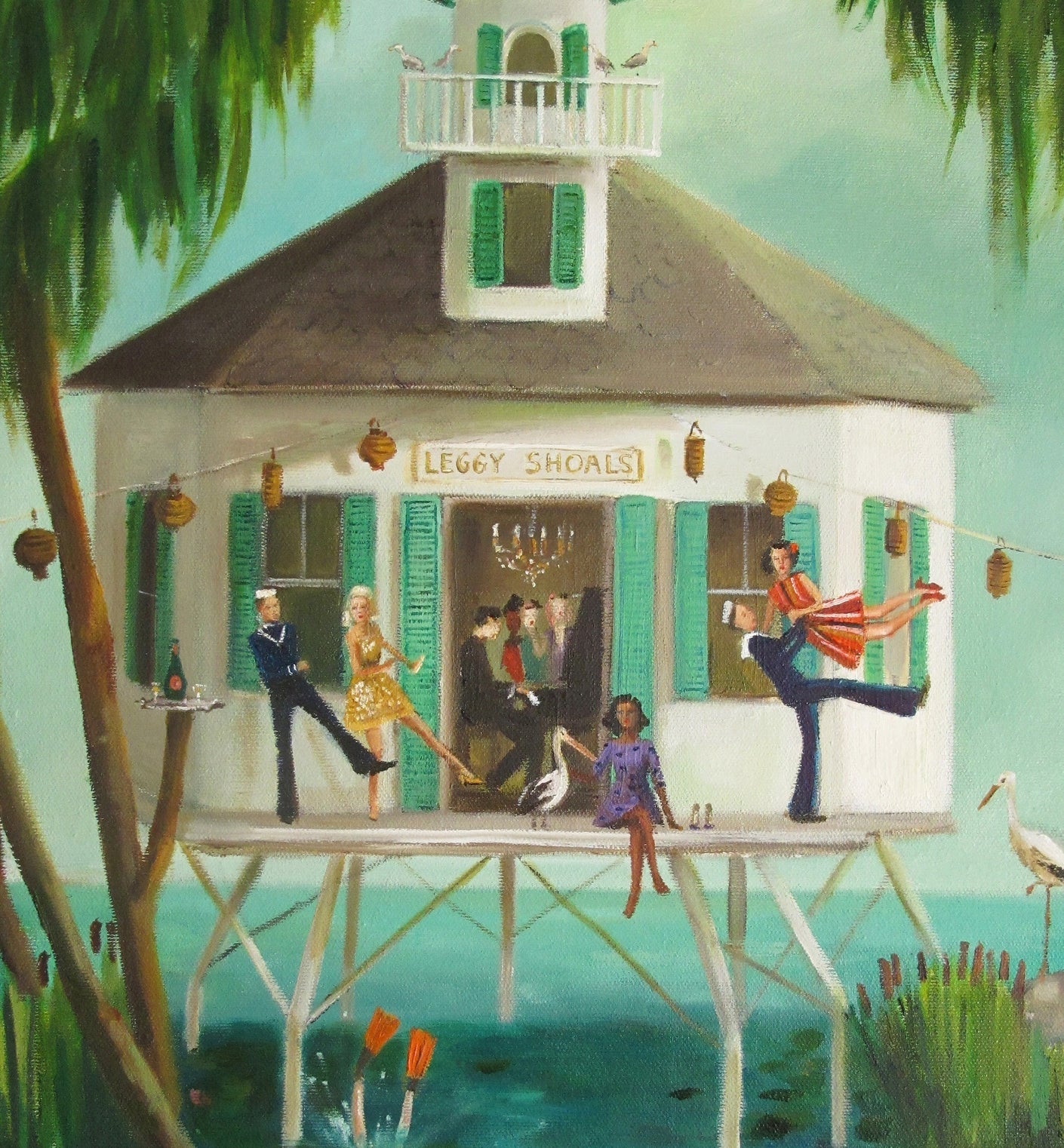 A Dive Bar Called Leggy Shoals Small Art Print