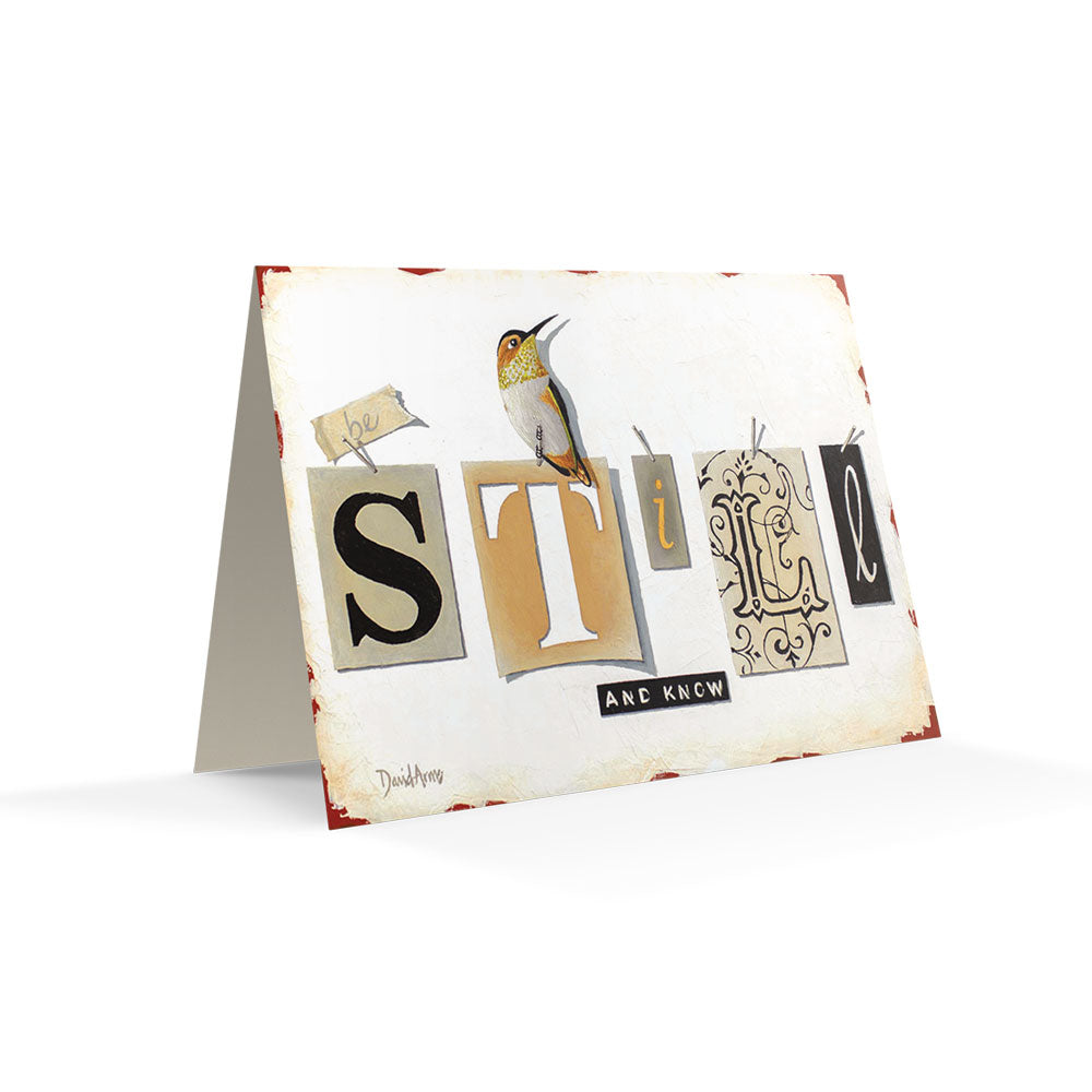 Be Still & Know (Tags) Notecard