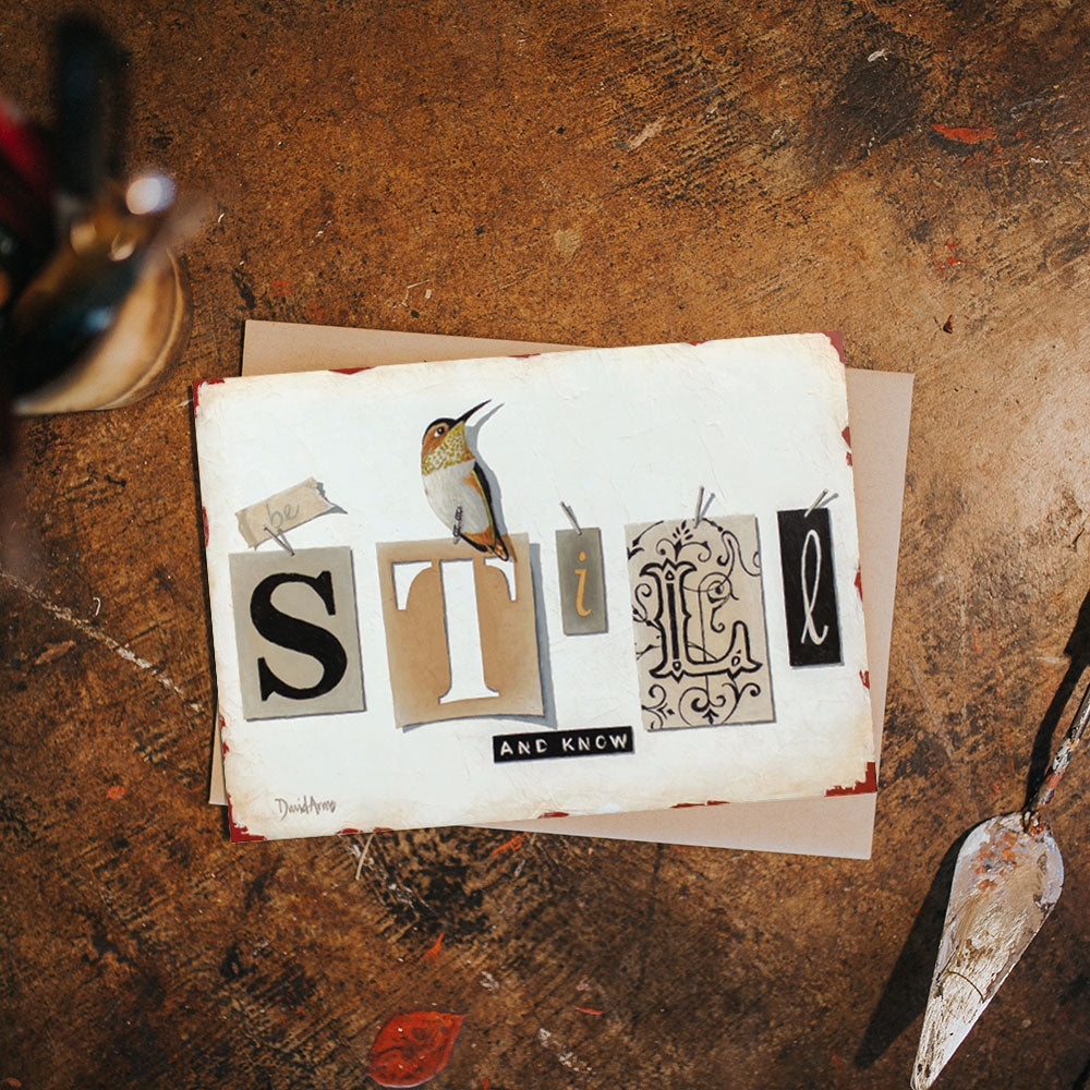 Be Still & Know (Tags) Notecard