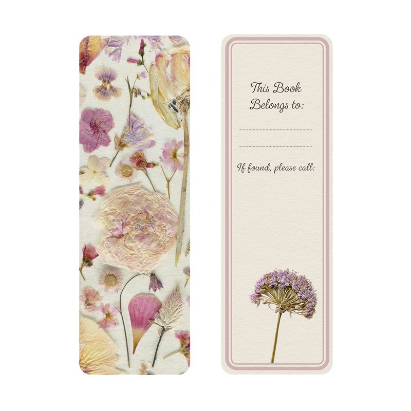 Blush Pressed Petals Bookmarks Set of 3