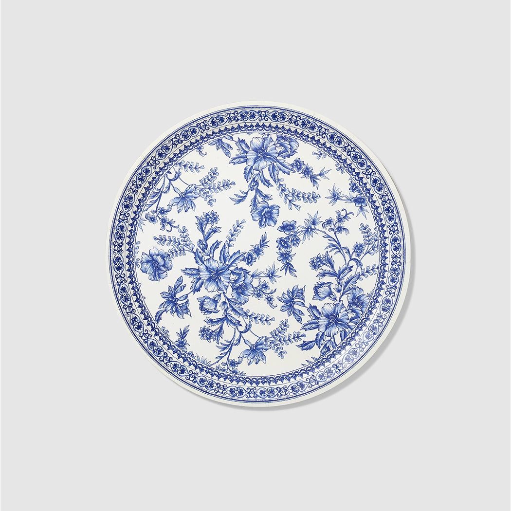 Blue French Toile Paper Party Dinnerware
