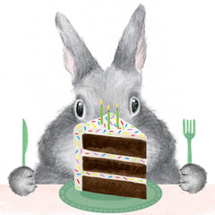 Another Grey Hare Birthday Card
